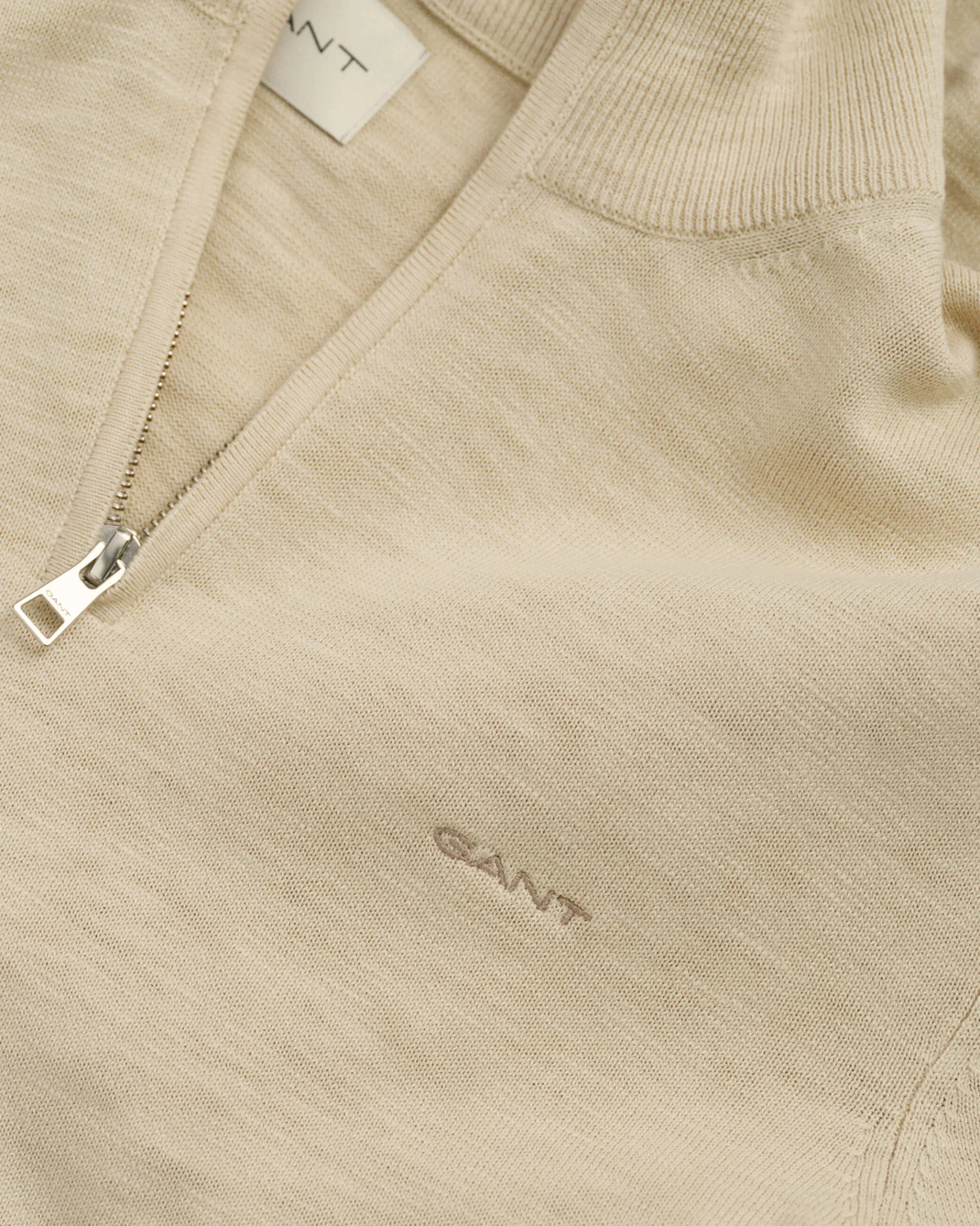 Cotton Flamme Half-Zip Sweater