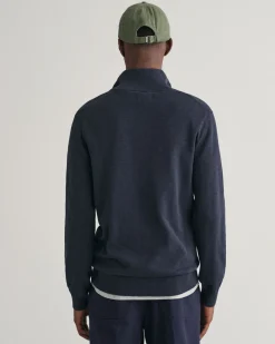 Cotton Flamme Half-Zip Sweater