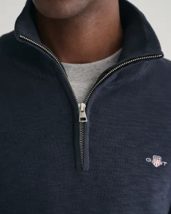 Cotton Flamme Half-Zip Sweater