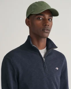 Cotton Flamme Half-Zip Sweater