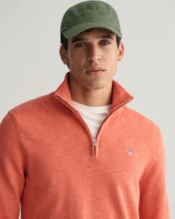 Cotton Flamme Half-Zip Sweater