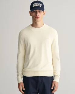 Cotton Linen Crew Neck Sweater