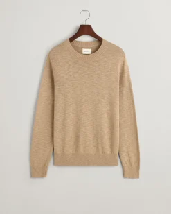 Cotton Linen Crew Neck Sweater