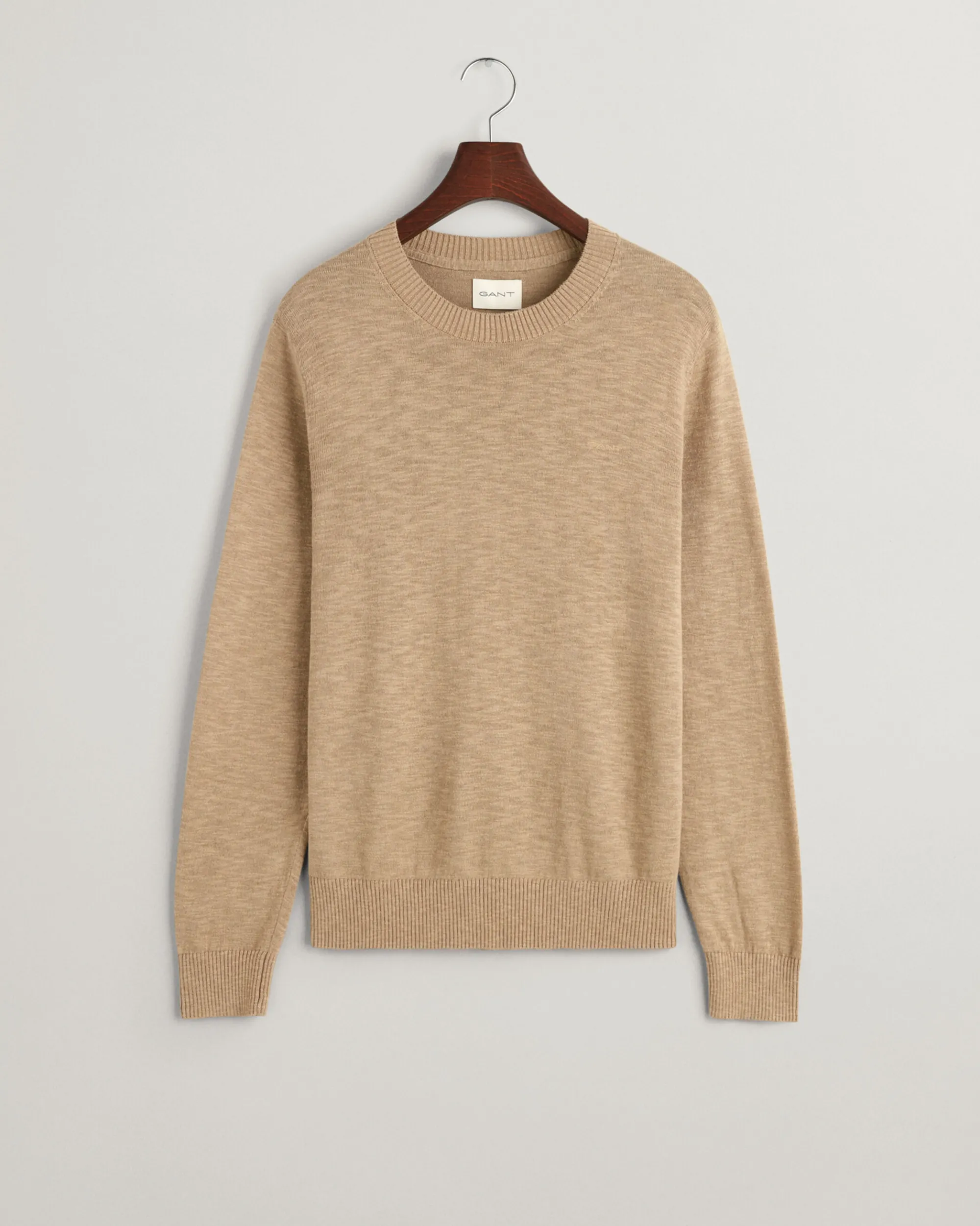 Cotton Linen Crew Neck Sweater