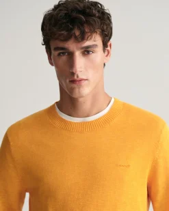 Cotton Linen Crew Neck Sweater