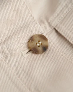 Cropped Linen Blend Jacket