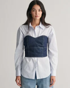 Denim Bustier Top