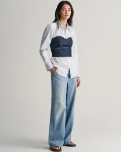 Denim Bustier Top