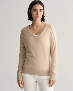 Fine Knit V-Neck Sweater