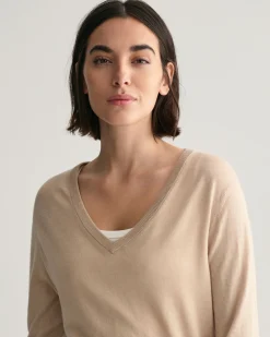 Fine Knit V-Neck Sweater