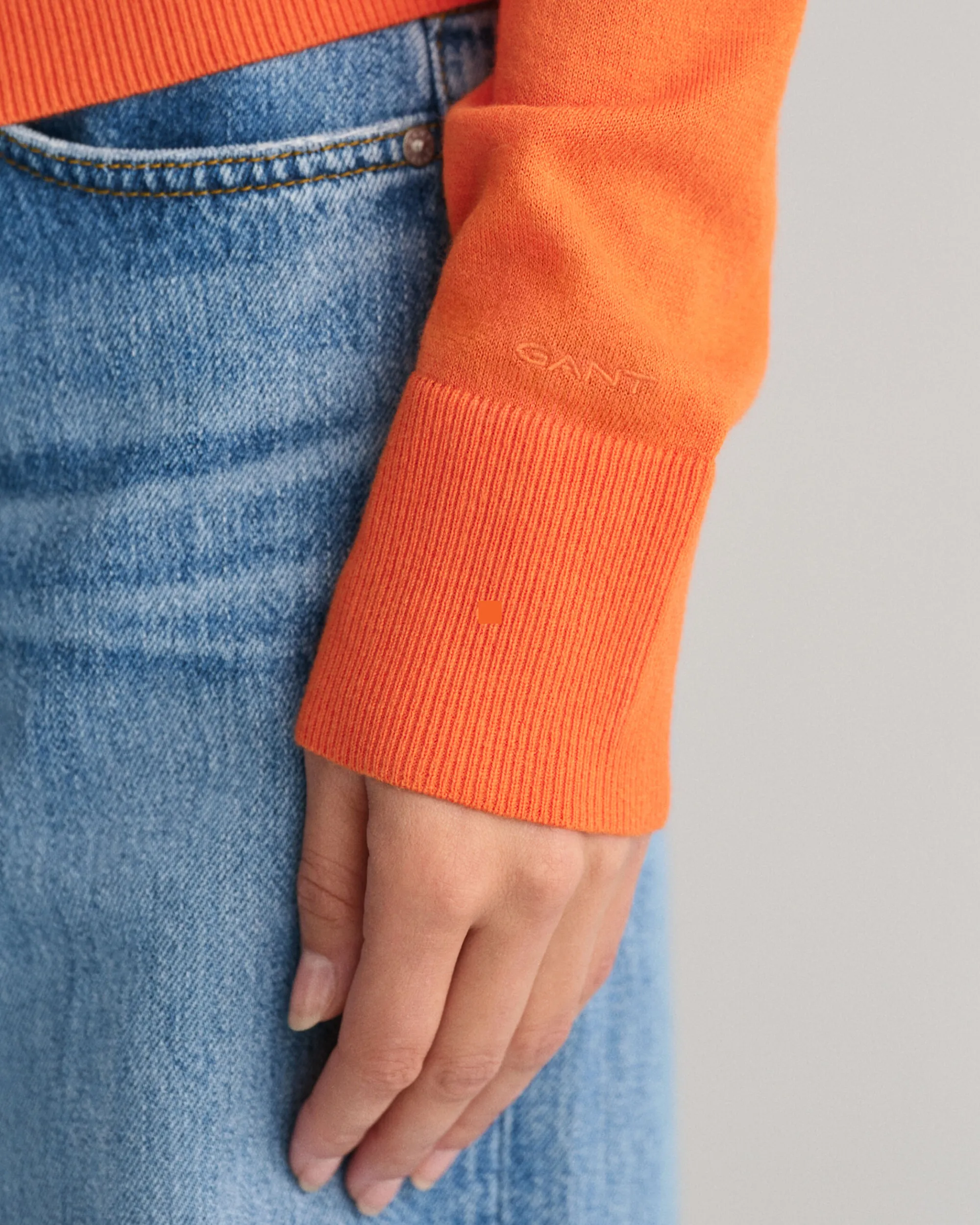 Fine Knit V-Neck Sweater