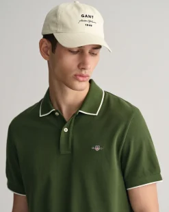 Framed Tipped Piqué Polo Shirt