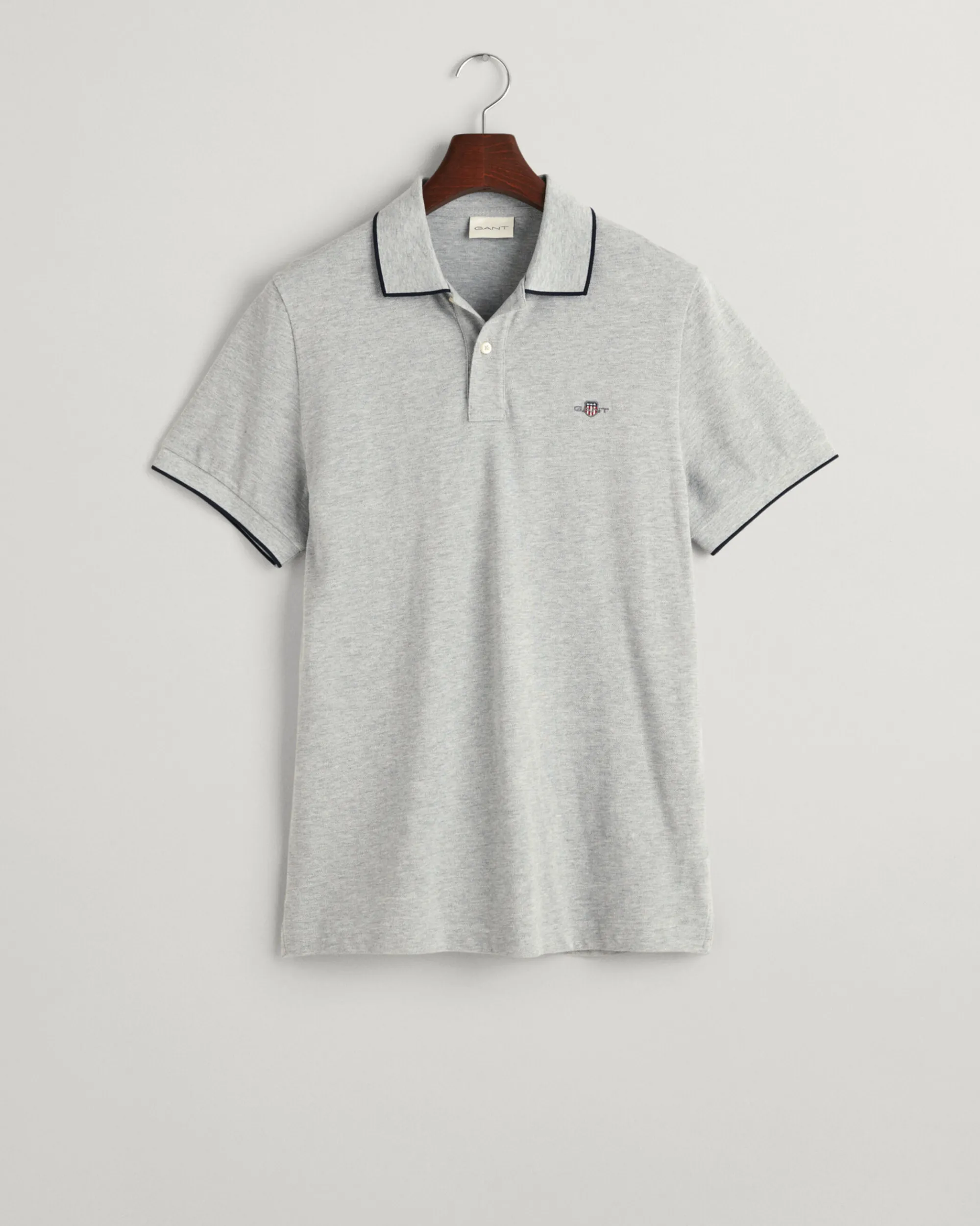 Framed Tipped Piqué Polo Shirt