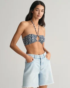 G Patterned Bandeau Top