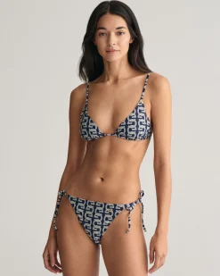 G Patterned Tie Bikini Bottoms
