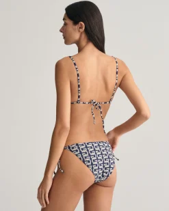 G Patterned Tie Bikini Bottoms