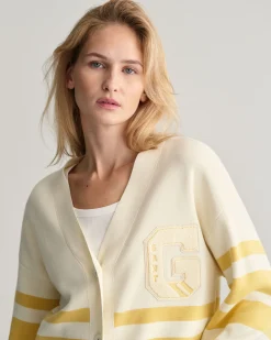 GANT Varsity V-Neck Cardigan