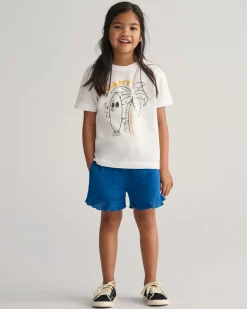 Girls Frilly Linen Shorts