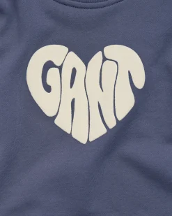 Girls Heart Graphic Crew Neck Sweatshirt