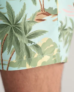 Hawaiian Print Swim Shorts