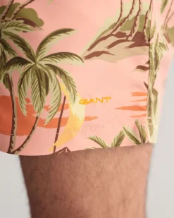 Hawaiian Print Swim Shorts