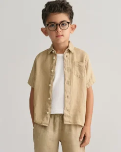 Kids Linen Short Sleeve Shirt