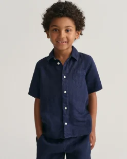 Kids Linen Short Sleeve Shirt