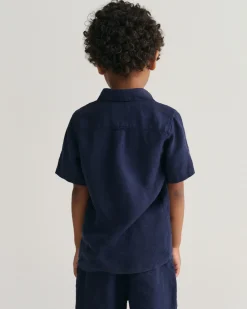 Kids Linen Short Sleeve Shirt