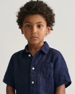 Kids Linen Short Sleeve Shirt