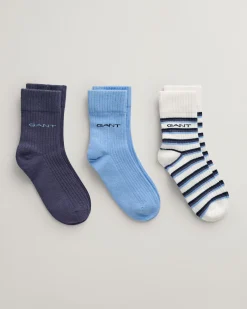 Kids 3-Pack Striped Socks