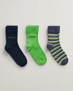 Kids 3-Pack Striped Socks