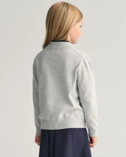 Kids Shield Cotton Half-Zip Sweater