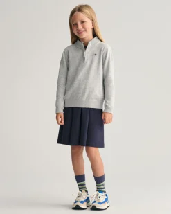 Kids Shield Cotton Half-Zip Sweater
