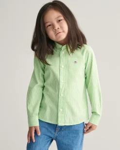 Kids Shield Striped Oxford Shirt