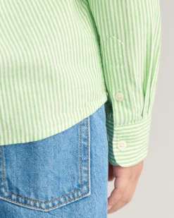 Kids Shield Striped Oxford Shirt