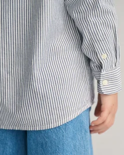 Kids Shield Striped Oxford Shirt