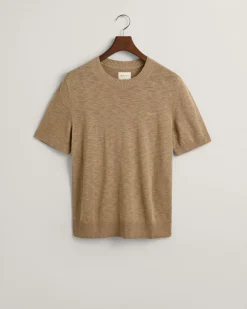 Knitted Cotton Linen T-Shirt
