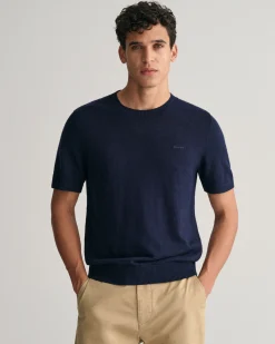 Knitted Cotton Linen T-Shirt