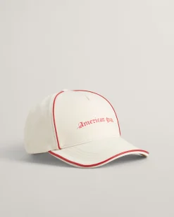 Leather Piped Canvas Cap