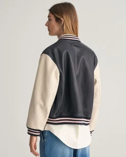 Leather Varsity Jacket