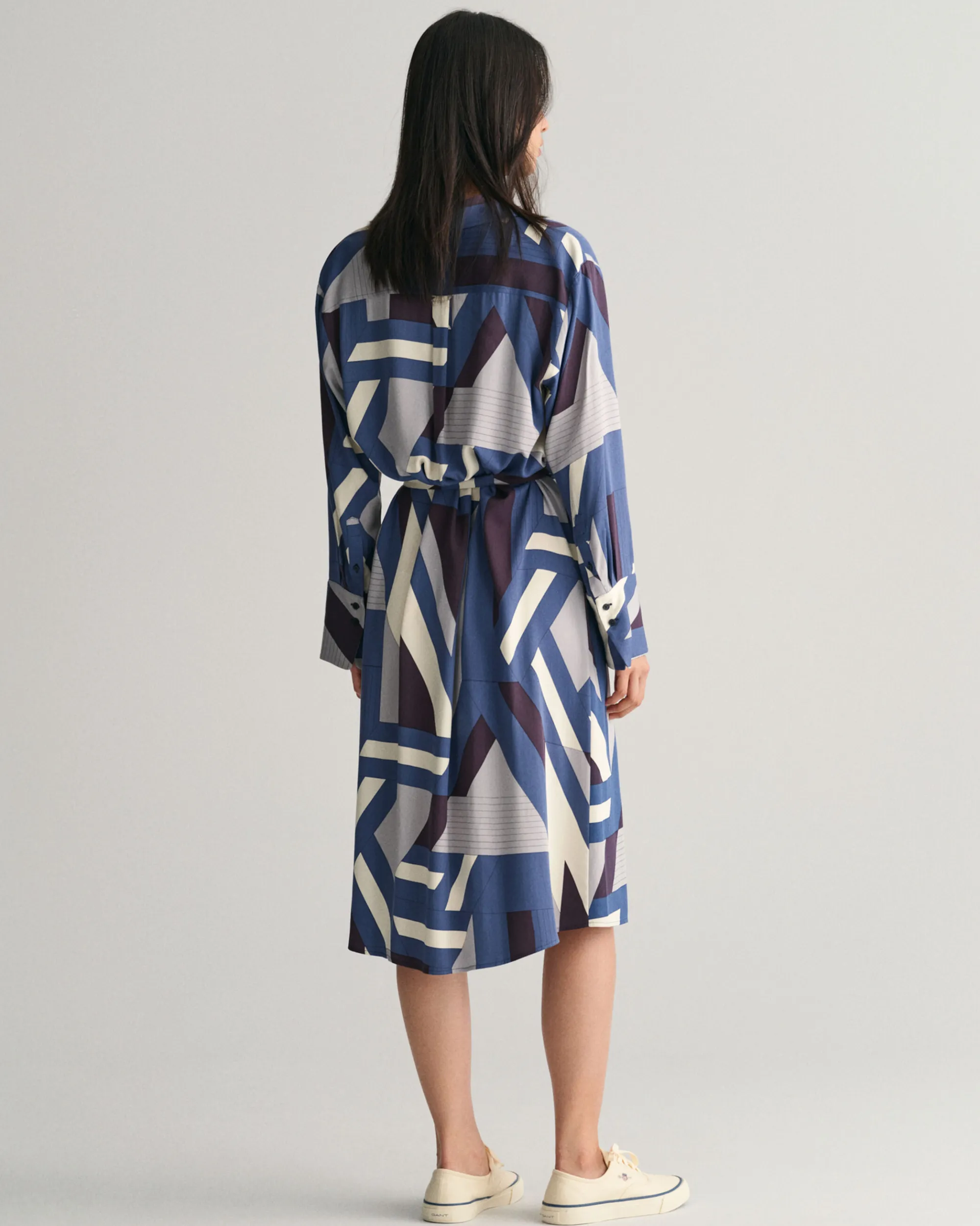 Letters Print Shirt Dress