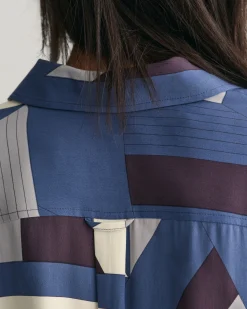 Letters Print Shirt Dress