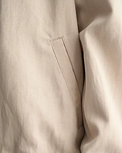 Linen Blend Bomber Jacket