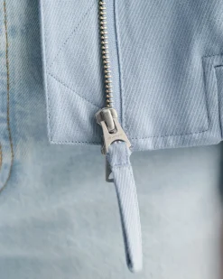 Linen Blend Bomber Jacket