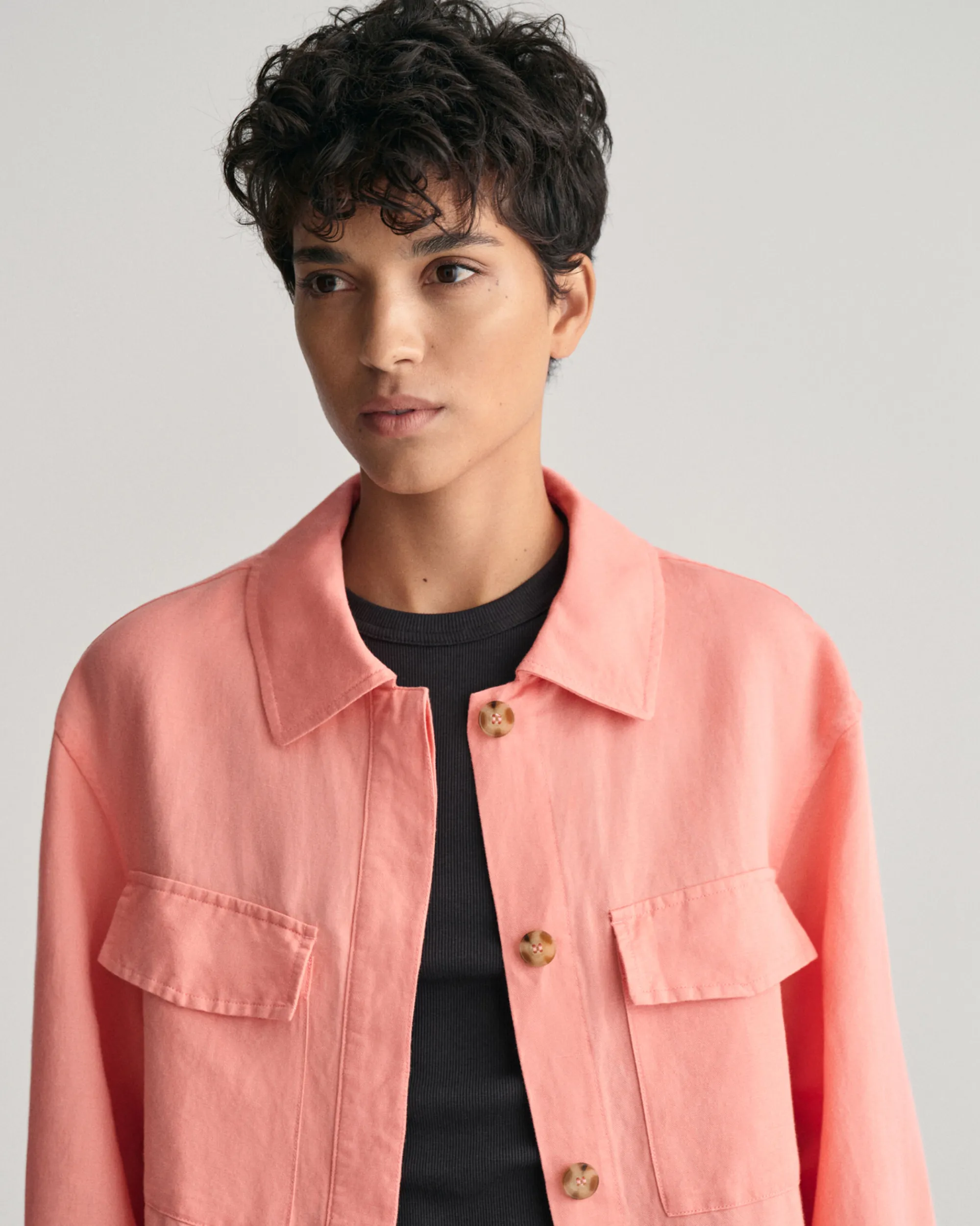 Linen Blend Overshirt