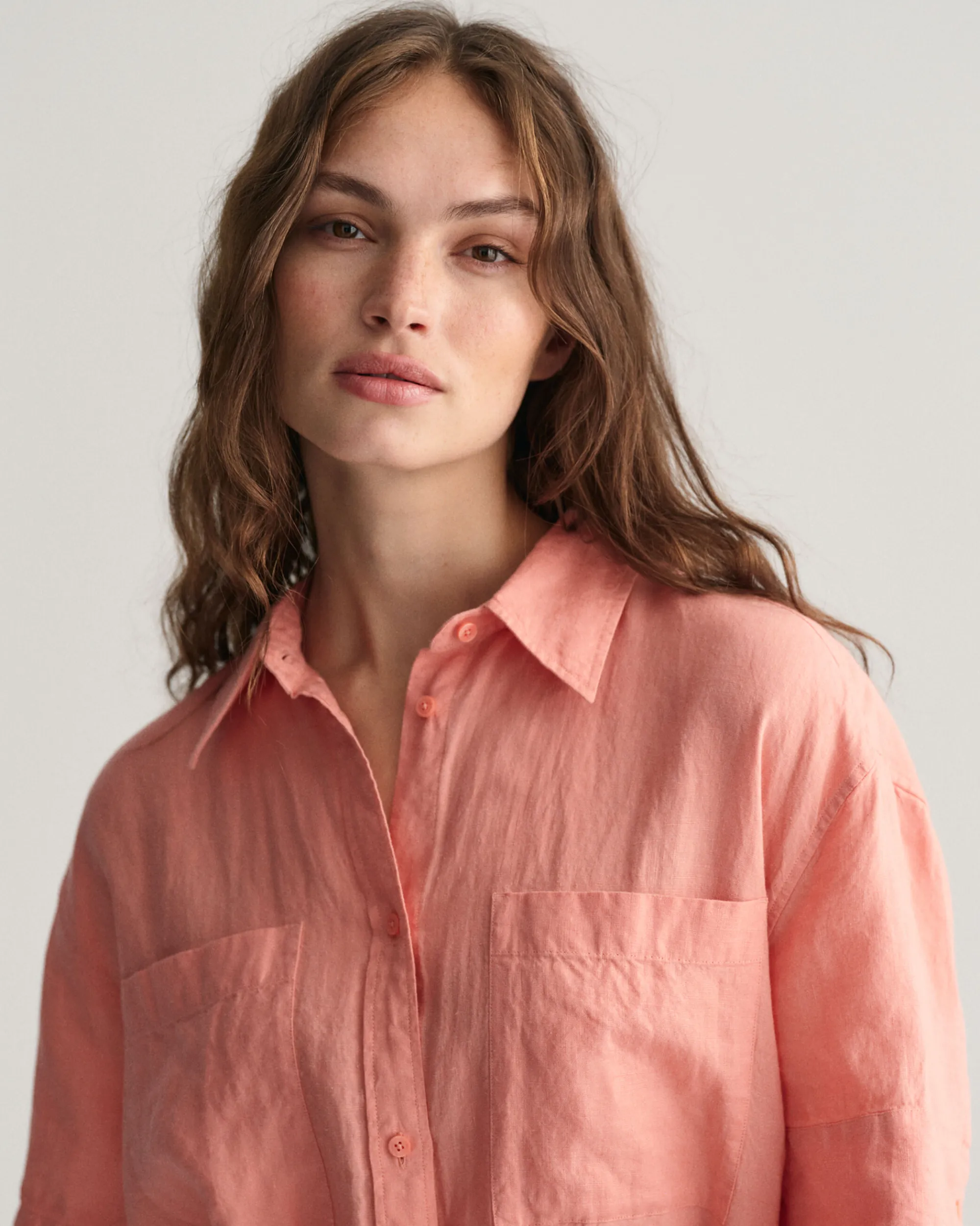 Linen Short Sleeve Shirt Dress