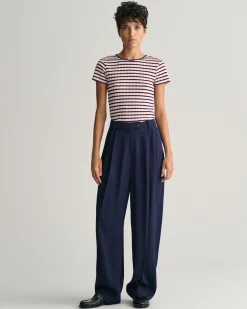Loose Fit Low-Waisted Wide Leg Chinos