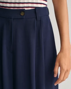 Loose Fit Low-Waisted Wide Leg Chinos
