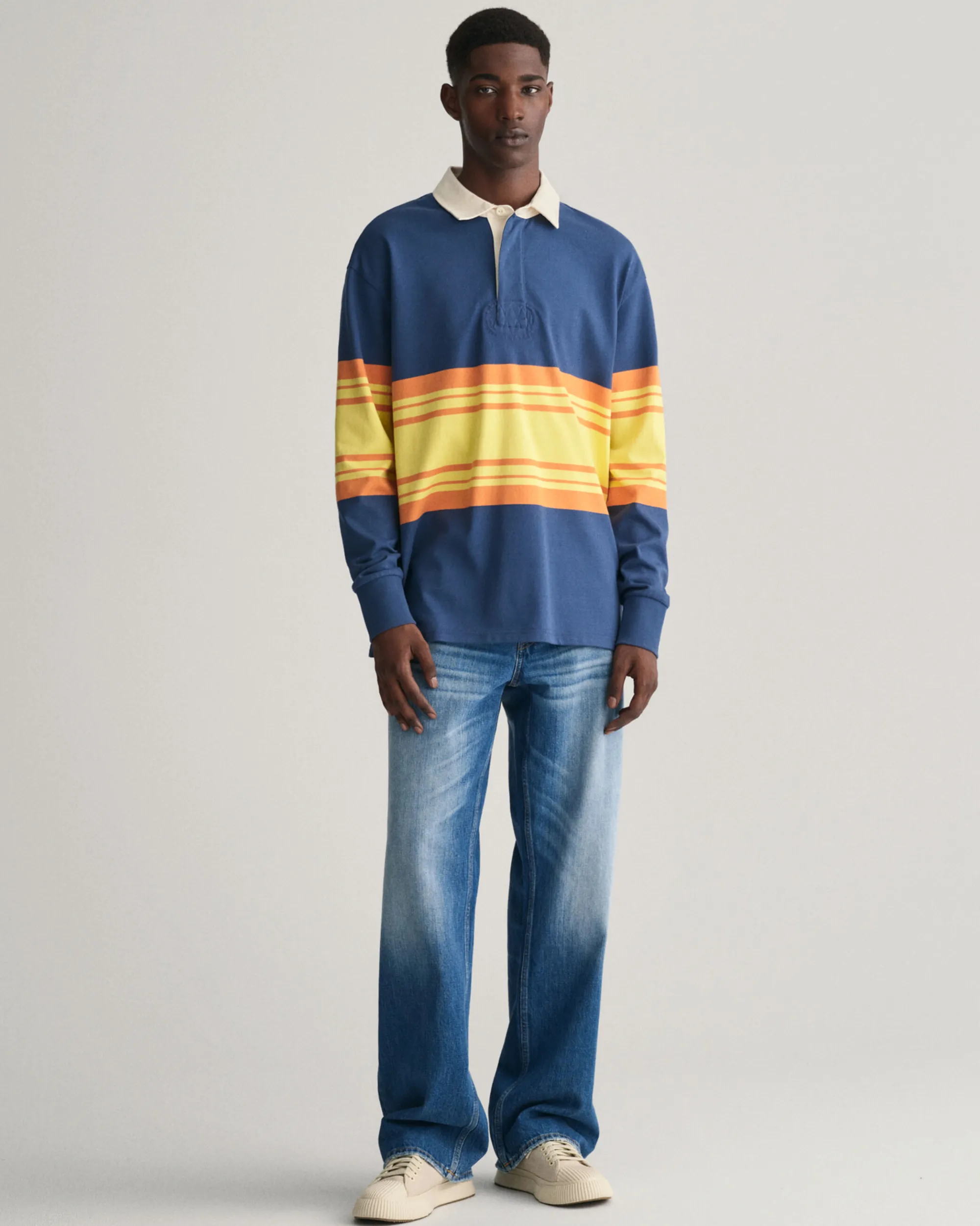 Loose Fit Vintage Wash Jeans