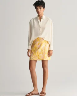 Magnolia Print Mini Wrap Skirt